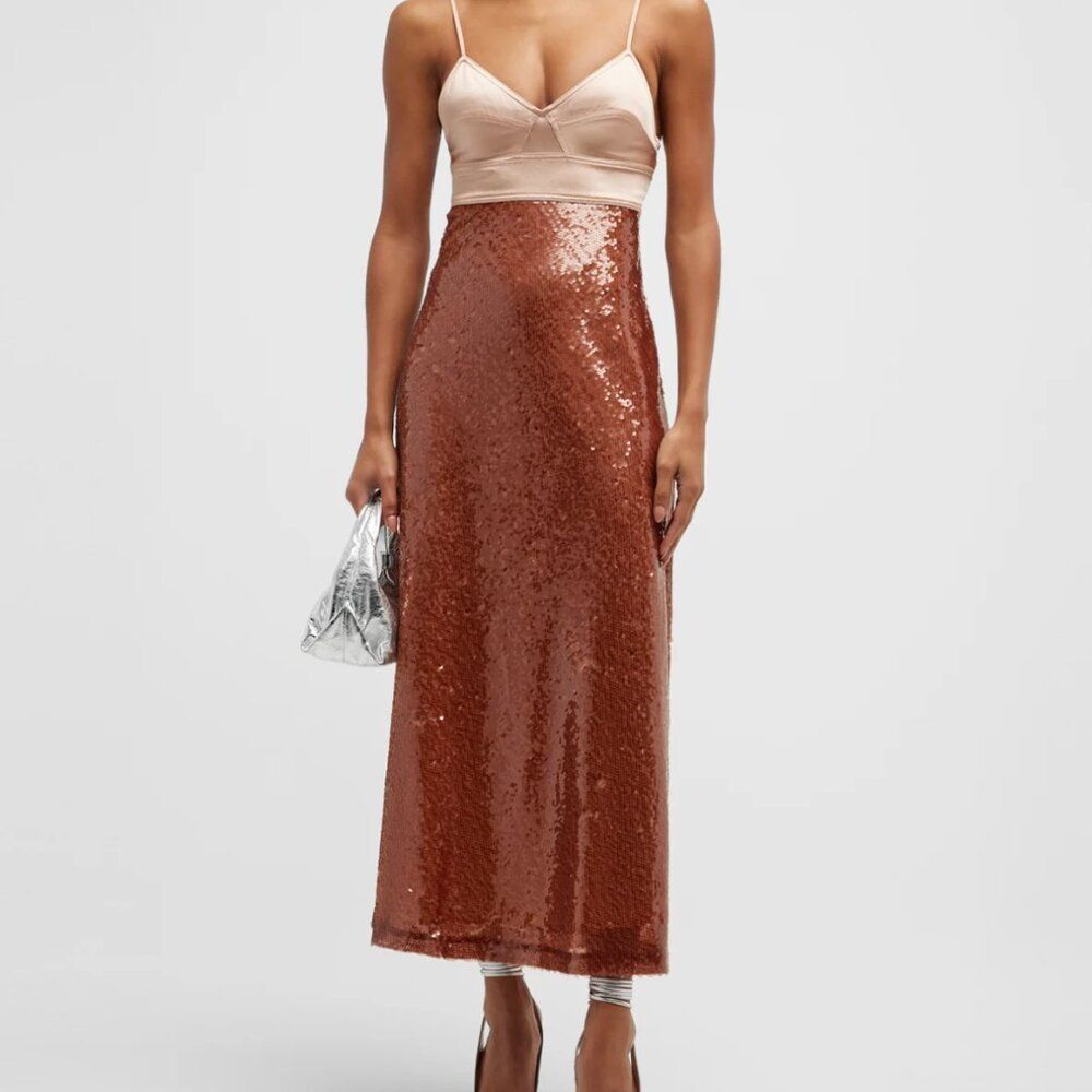 A.L.C. Gisele Sequined Midi Dress 6